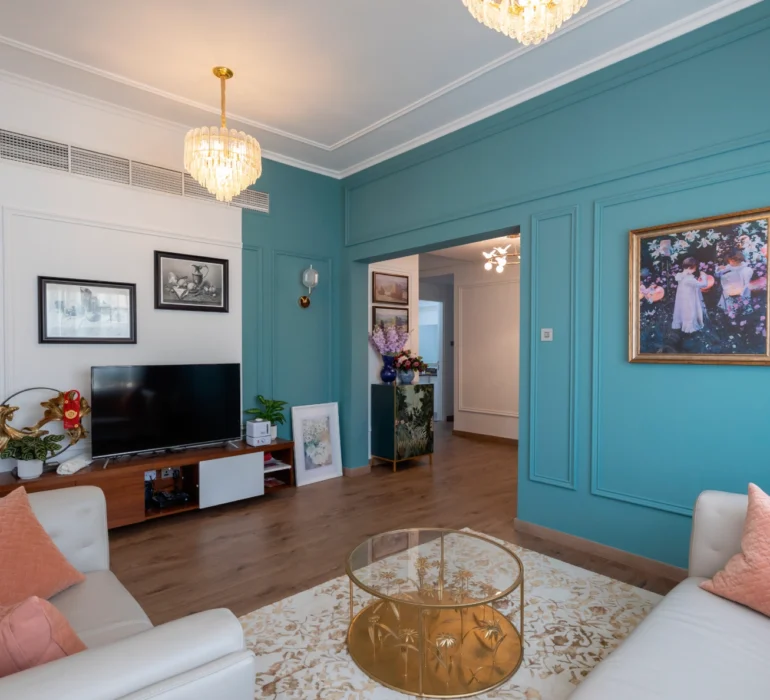 Interior design cost in Dubai — villa living room interior by DRB Interiors
